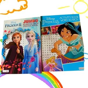 Princess & Frozen Word Search Book